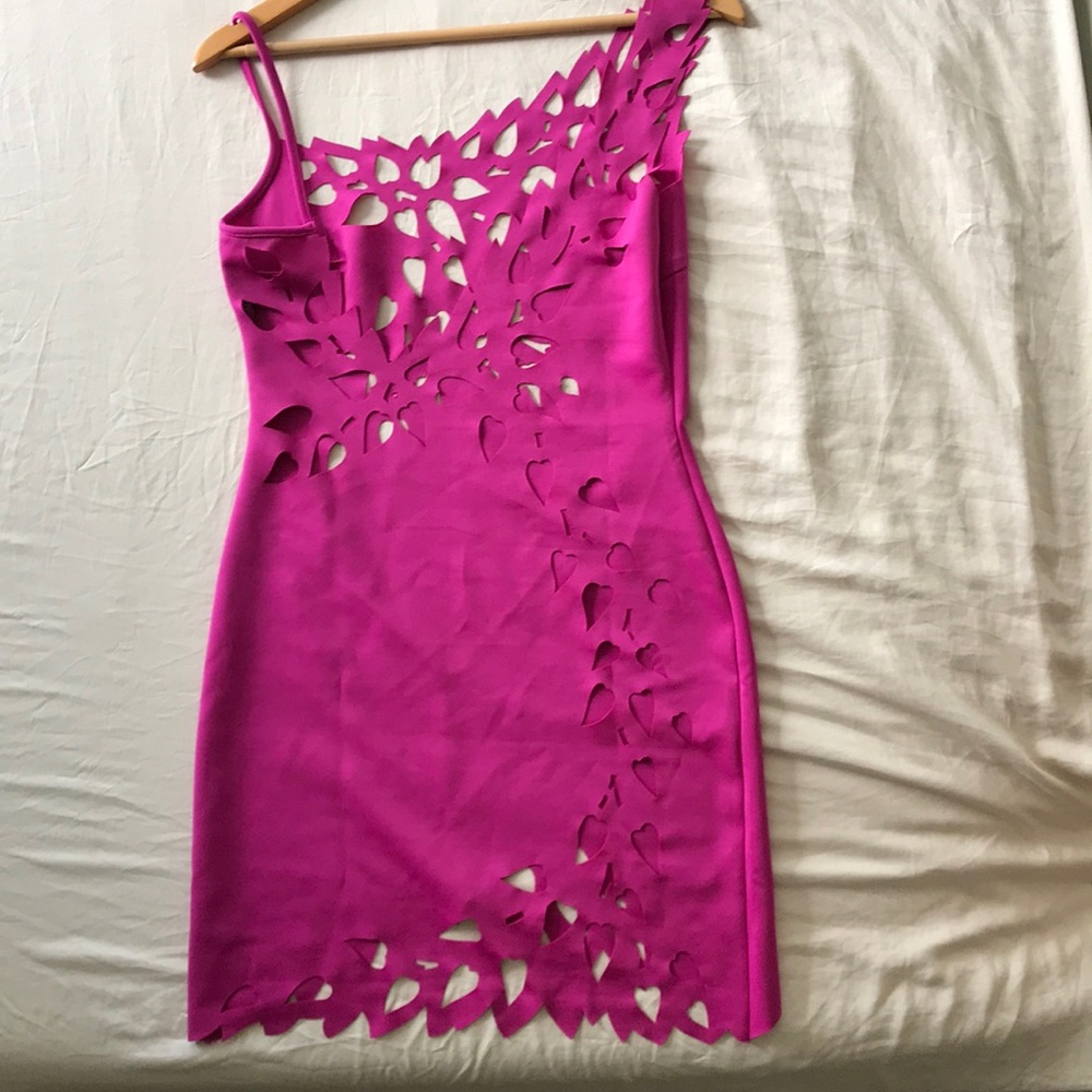 Hot pink dress